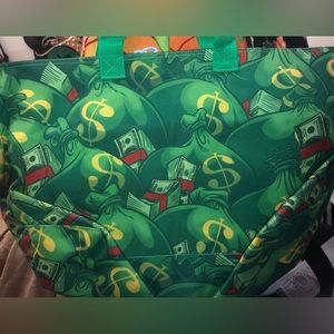 Money bag tote bag